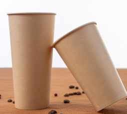 Biodegradable disposable 12oz single wall customized printing Bamboo fiber paper cups for hot drinks